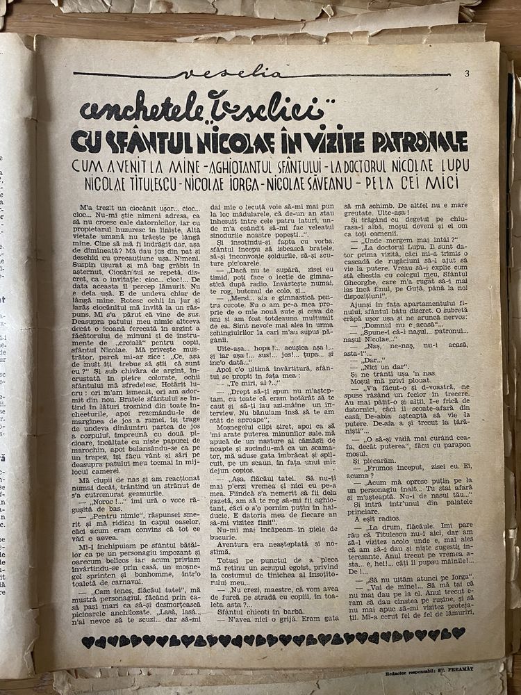 Revista Veselia, 1936, mai multe reviste din tom