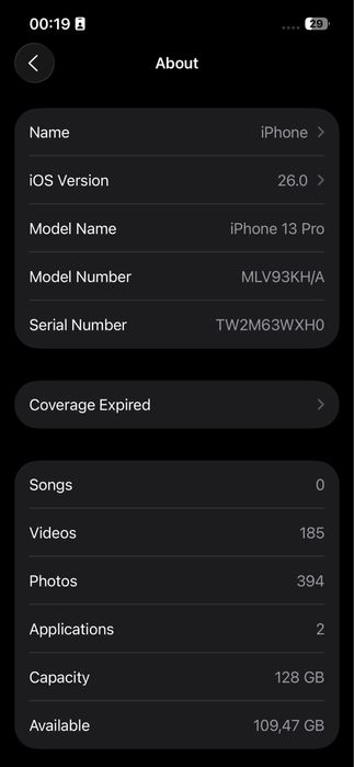 Iphone 13 pro 88% 128Gb Masla umuman aybi yo’q hamma joyi radnoy o