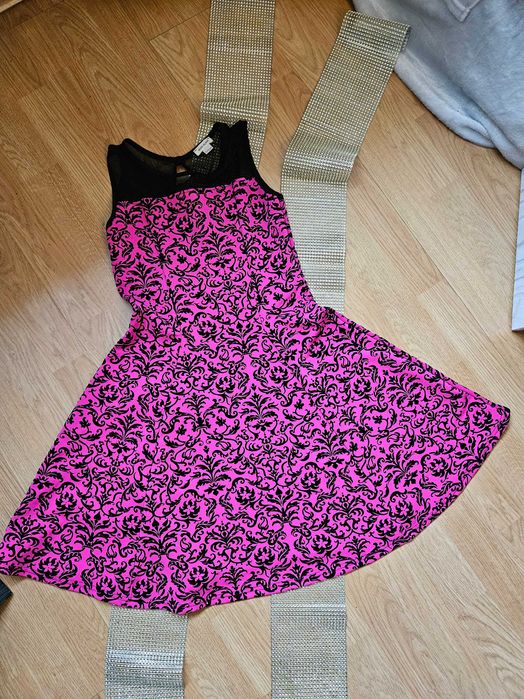 Rochie de vara culoare ciclam vasta 11-12 ani River Island