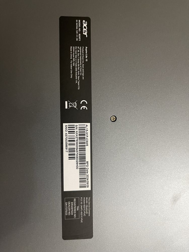 Ноутбук Acer Lite 15, новый