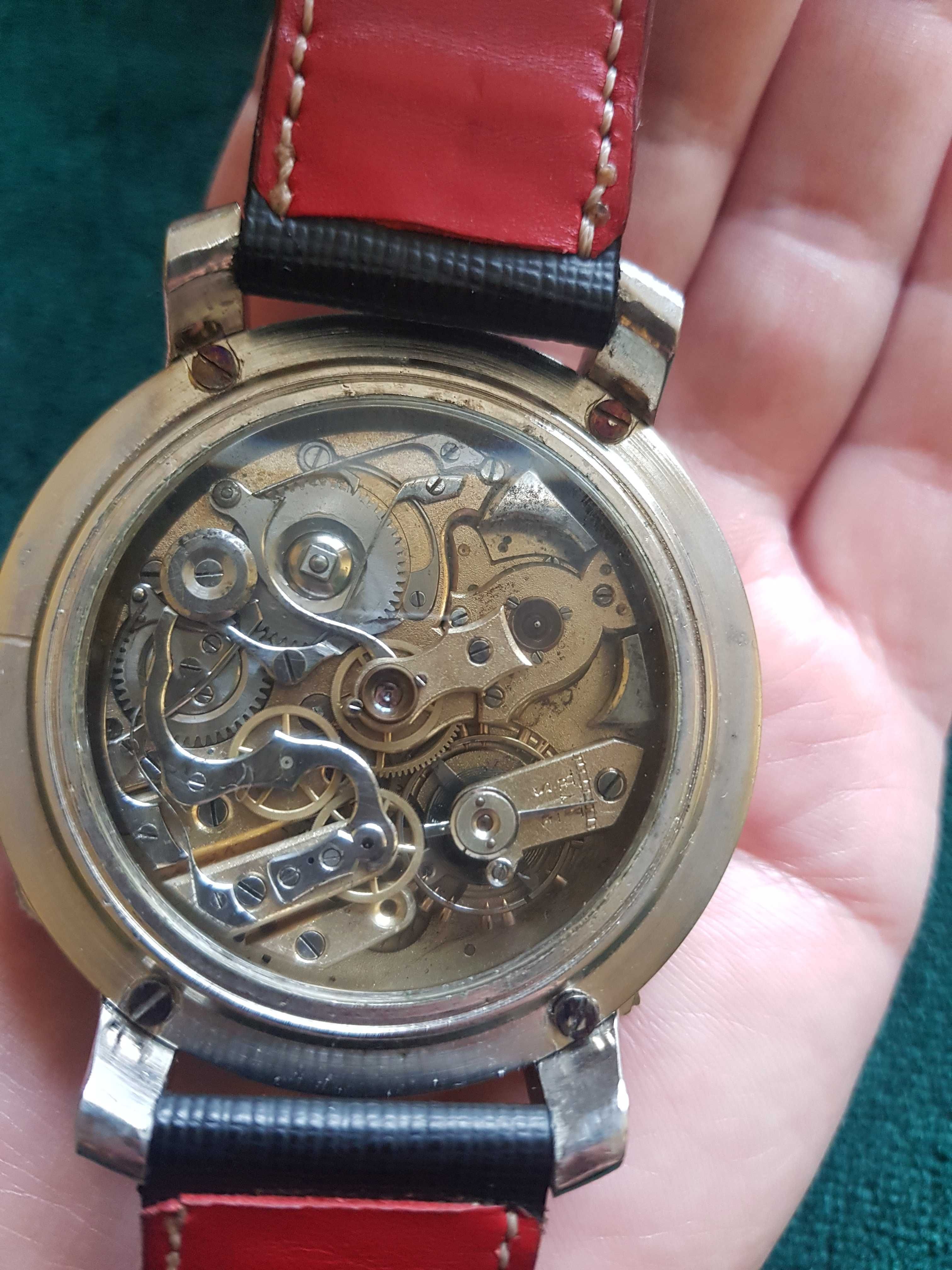 Vând sau schimb ceas antic marriage Jaeger-Le Coultre cronograf unicat