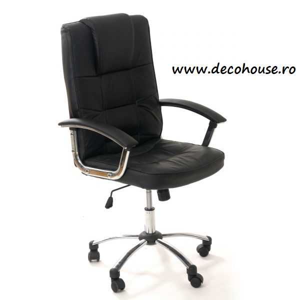 Scaun de birou din Piele naturala DH 8983 Confortabil LIVRARE GRATUITA
