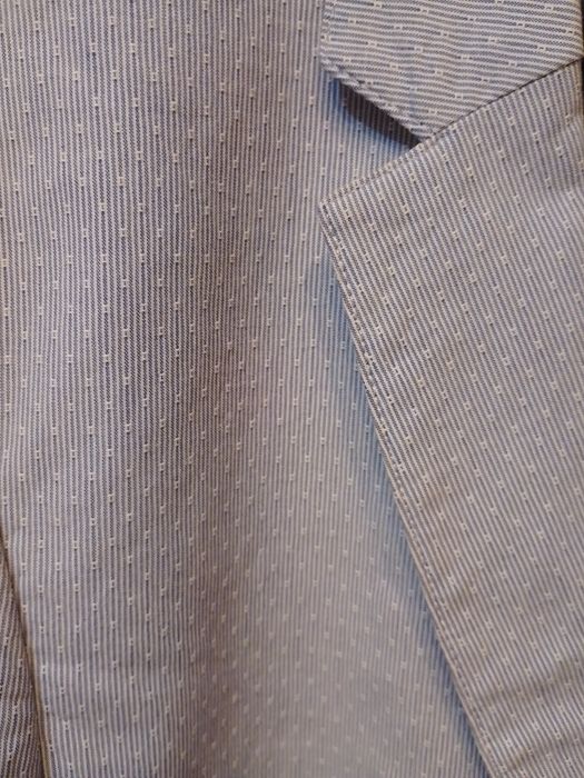 Sacou bărbat Benetton mărimea 48 gri-albastrui.