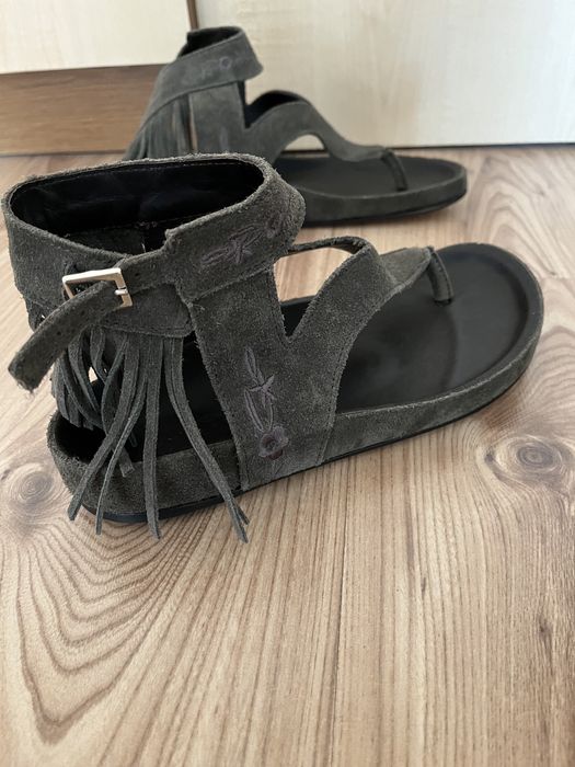 Sandale din piele intoarsa Catarina Martins