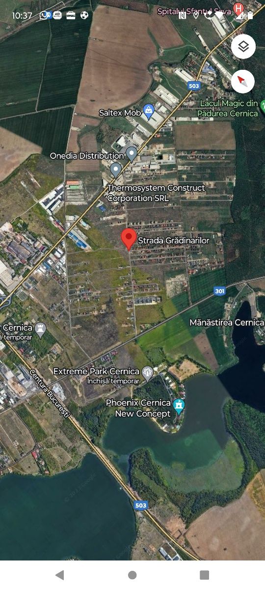 Teren pt casa  Cernica Str Grădinarilor Pantelimon