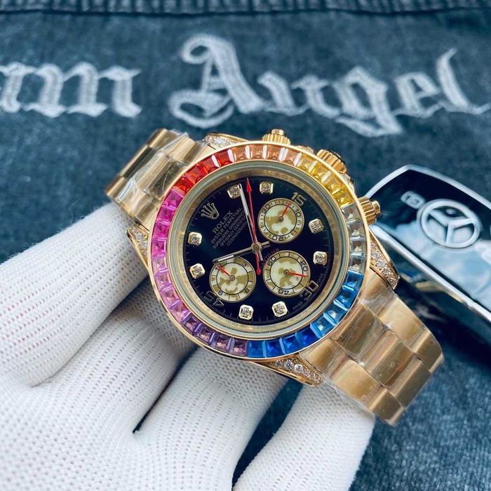 CEAS Tip ROLEX DAYTONA RAINBOW Lux Elegant 2025 Nou 2025 !!! REDUS !!!