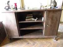 Bufet vechi Lemn Masiv Comoda ART DECO Boudoir Oglinda Elemente Bronz