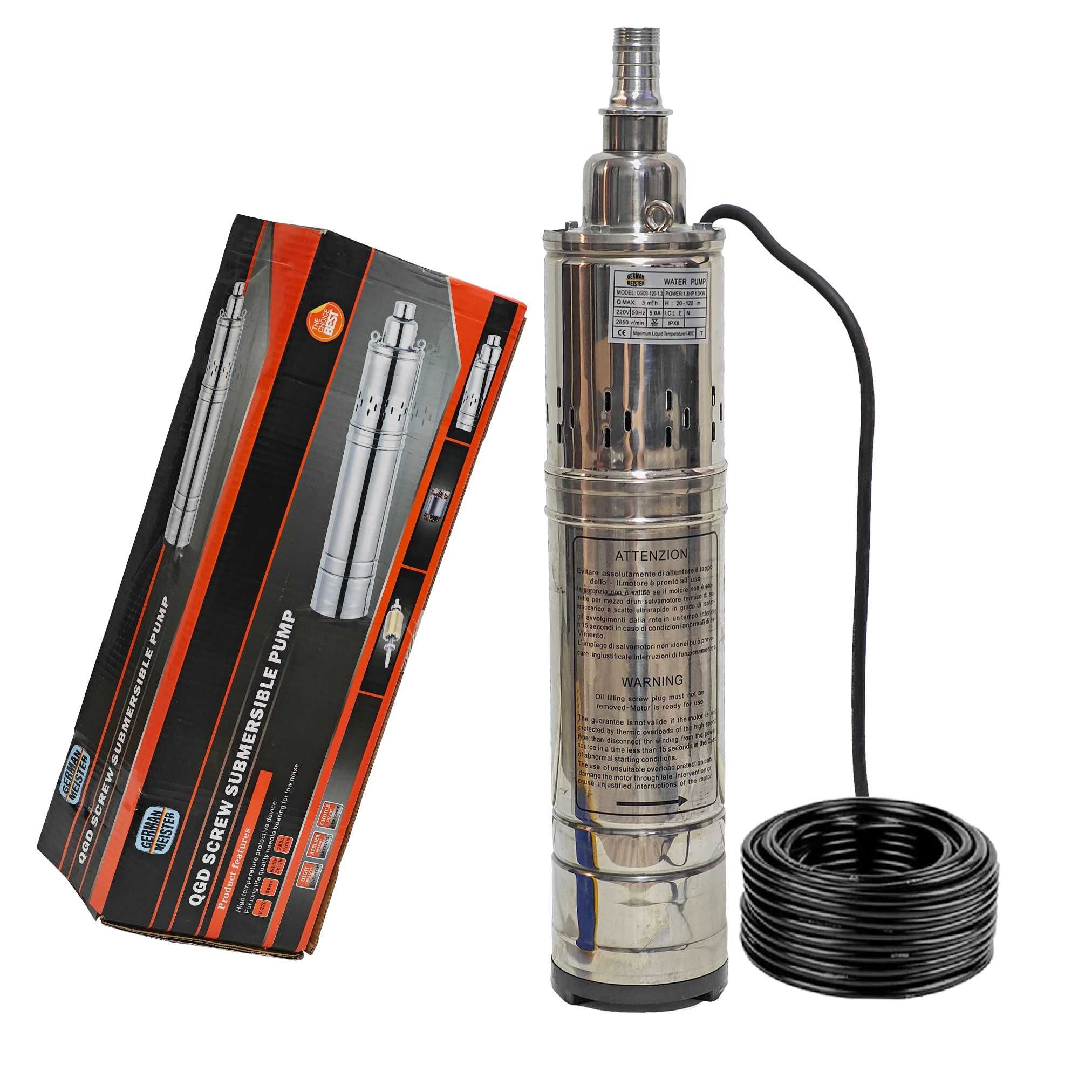 Pompa submersibila, German Meister, QGD3-120-1.3 , 30 L/min , 1300W