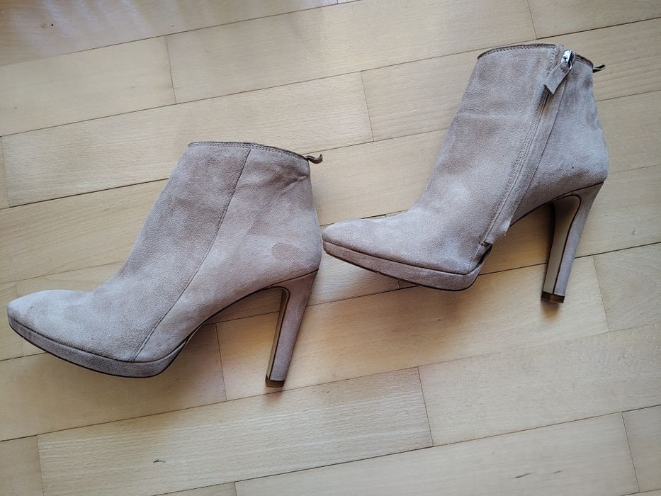 Botine dama Zara mărimea 40 piele întoarsă