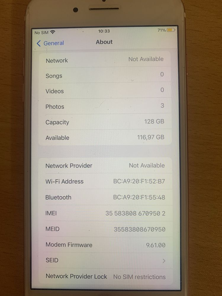 IPhone7+-128GBпамет много запазен