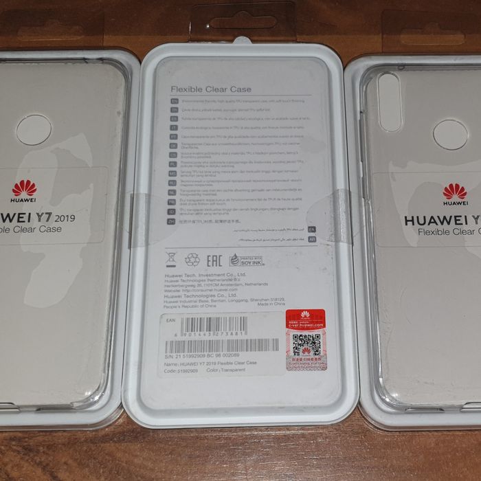 Husa silicon originala Huawei Flexible Clear Case Y7 2019