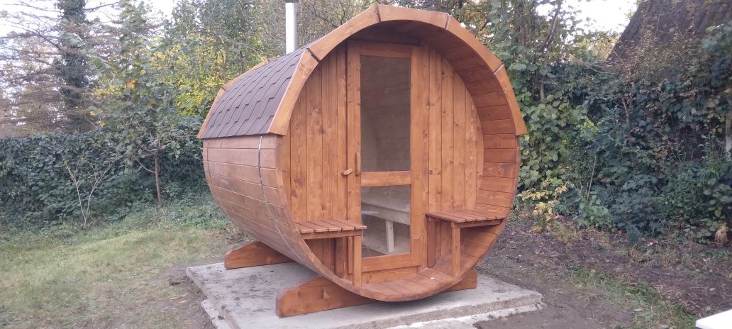Sauna tip butoi exterior