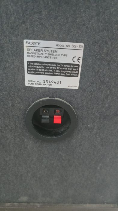 Boxe de podea Sony SS-S9 6 Ω