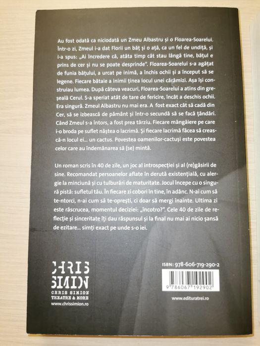 CHRIS SIMION: 40 ds zile, Ce ne spunem când nu ne vorbim, cu autograf
