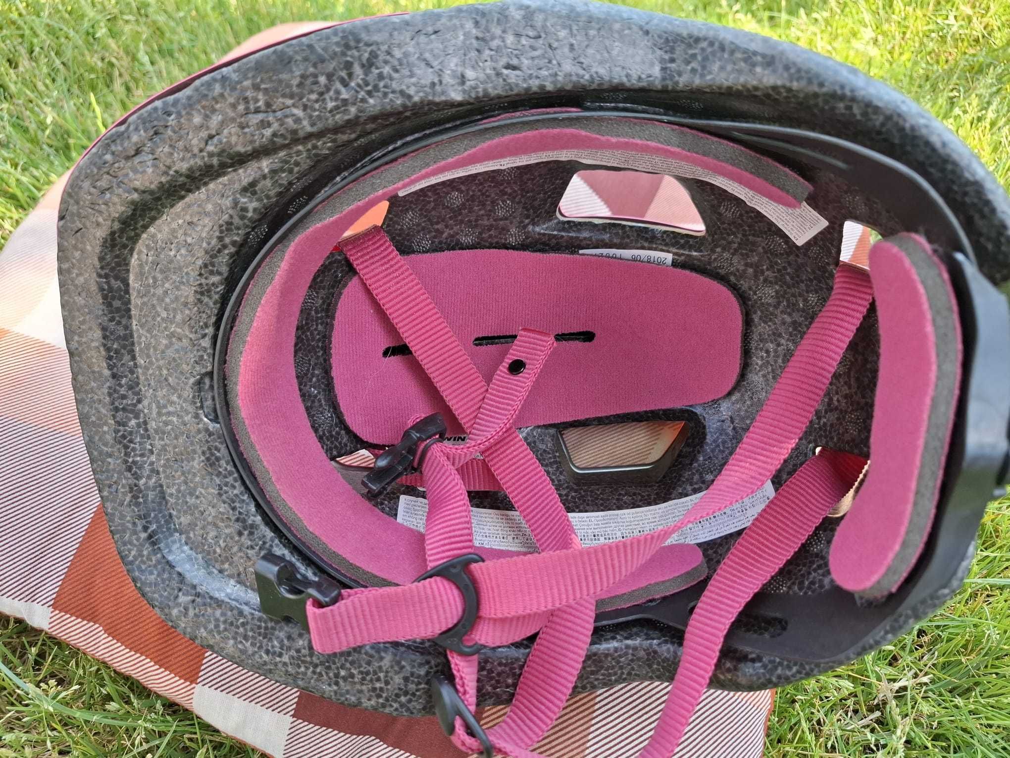 Cască roz fată, S – pentru bicicletă, role, trotinete, patine