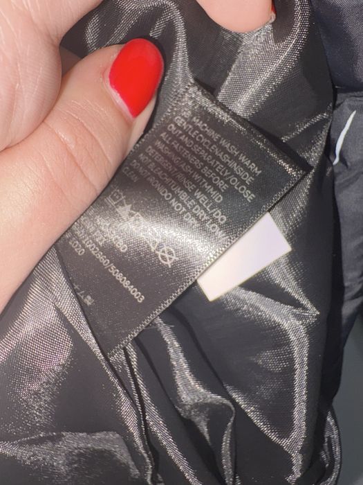 Geacă L The North Face negru neagră gri alb albă zebra noua nepurtata