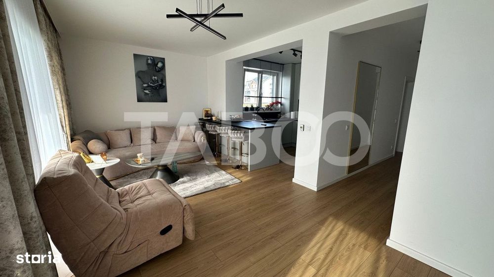 Apartament 2 camere 53 mpu finisat modern balcon utilat mobilat