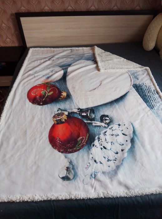 Шерпа одеяло с еко вълна 2