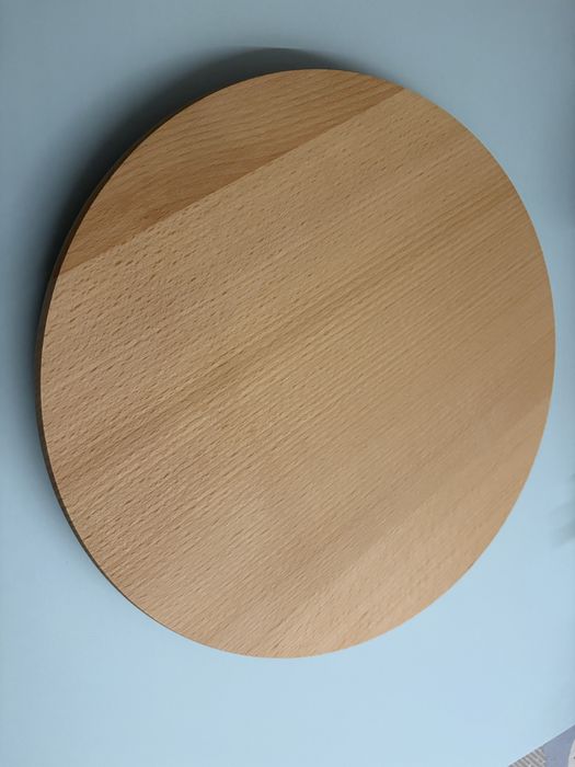 Въртящо дървено плато 30 см