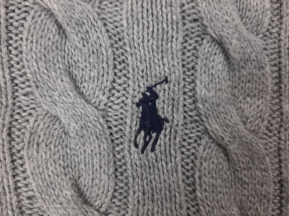 Polo Ralph Lauren Cable-Knit - Оригинален мъжки пуловер с цип р-р M