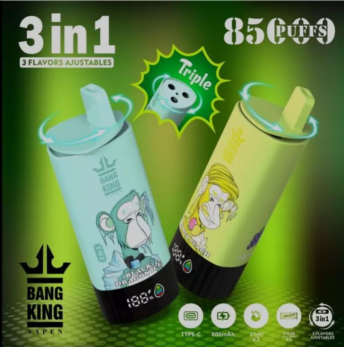 Pachet 3xbang 85k puffs 3in1