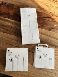 Apple EarPods Jack 3.5mm și USB-C, Adaptor USB-C Lightning, ca noi