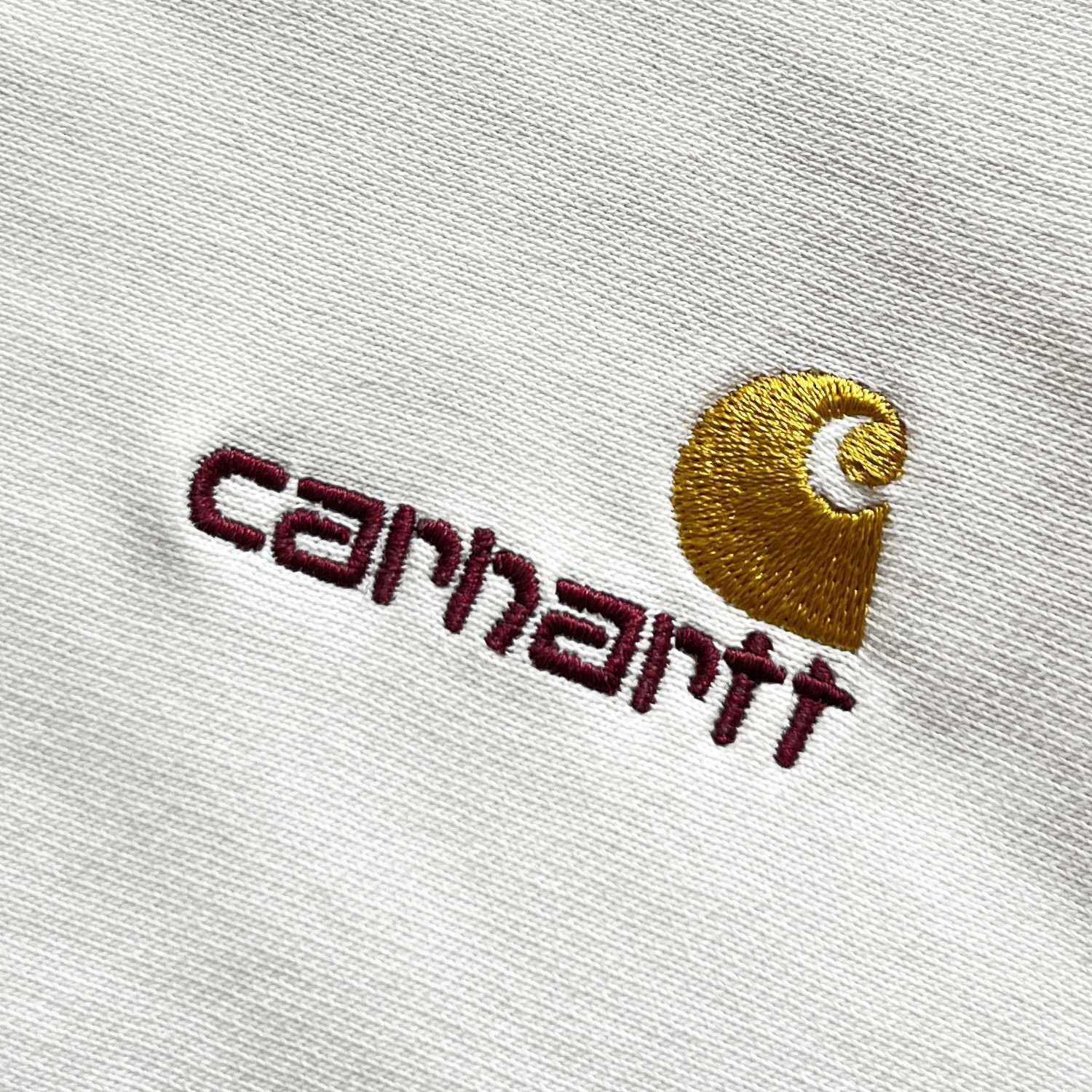 Блуза Carhartt WIP Half Zip American Script Sweatshirt - Natural