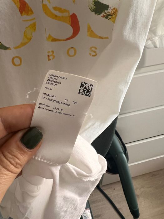 Tricou Hugo Boss S damă alb