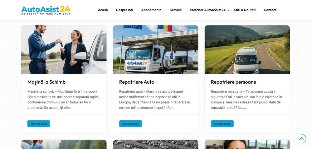 Startup complet funcțional în Asistență Rutieră cu acoperire Europeana