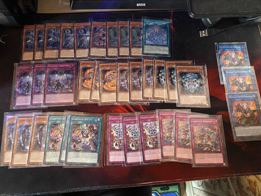 Yu-Gi-Oh Labrynth Core + 3x Muckraker From the Underworld.