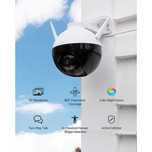 Camera IP Wireless PTZ EZVIZ C8W 2K IR 360 grade sigilata cu garantie