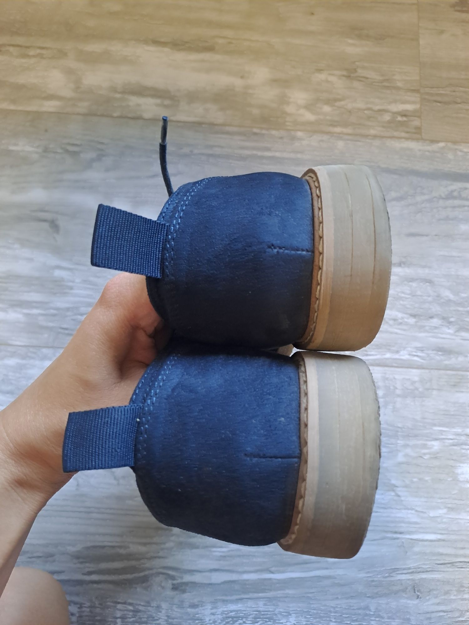 Сини велурени мъжки обувки H&M