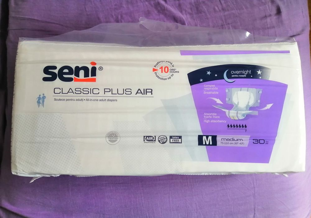 Scutece adult Seni Classic Plus Air, masura M - Livrare gratuita