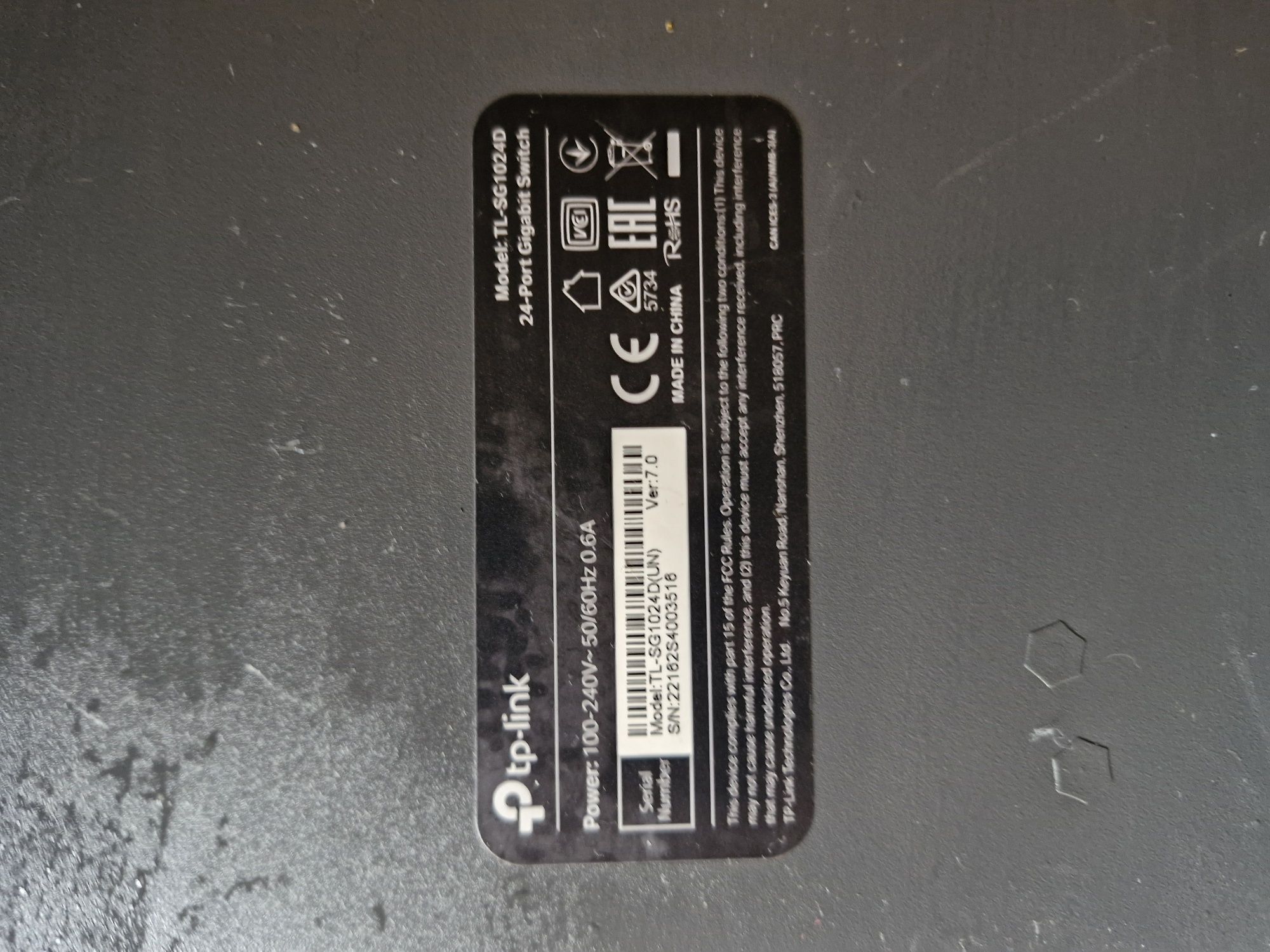 Комутатор switch TP-Link TL-SG1024