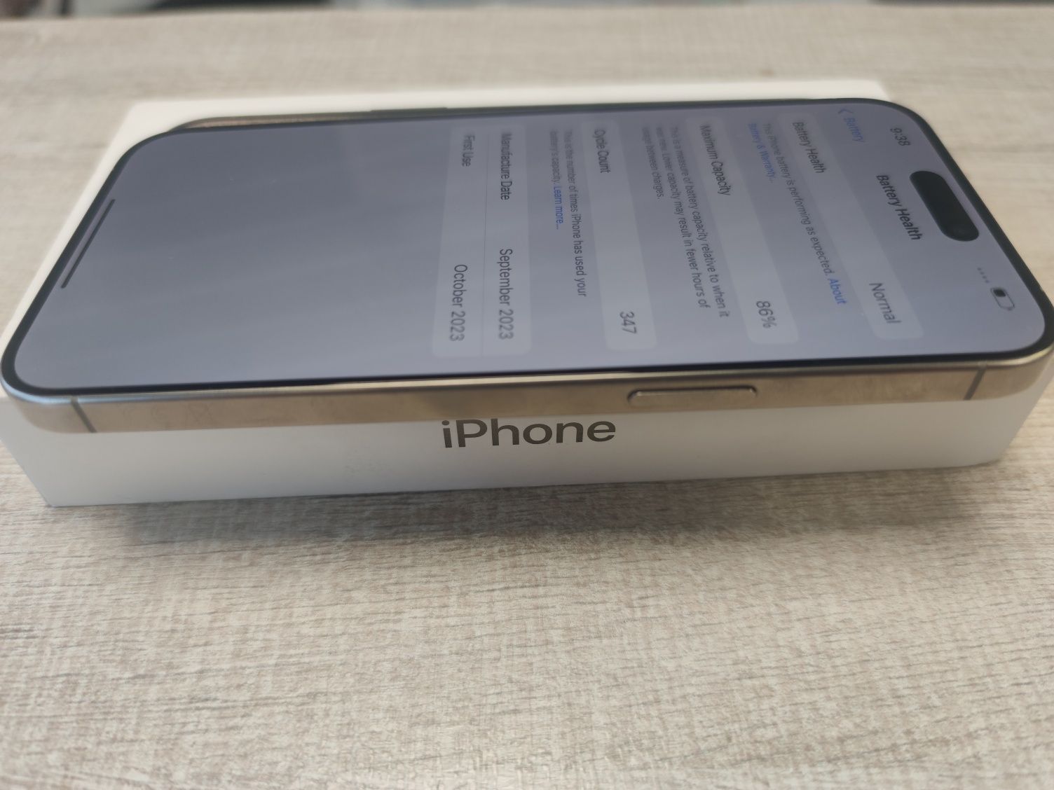Apple iPhone 15 Pro Max 256GB Natural Titanium 98% Батерия!Гаранция!