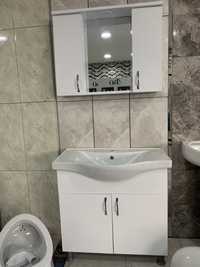 Шкаф за баня + мивка от 3 части НОВ Ликвидация !