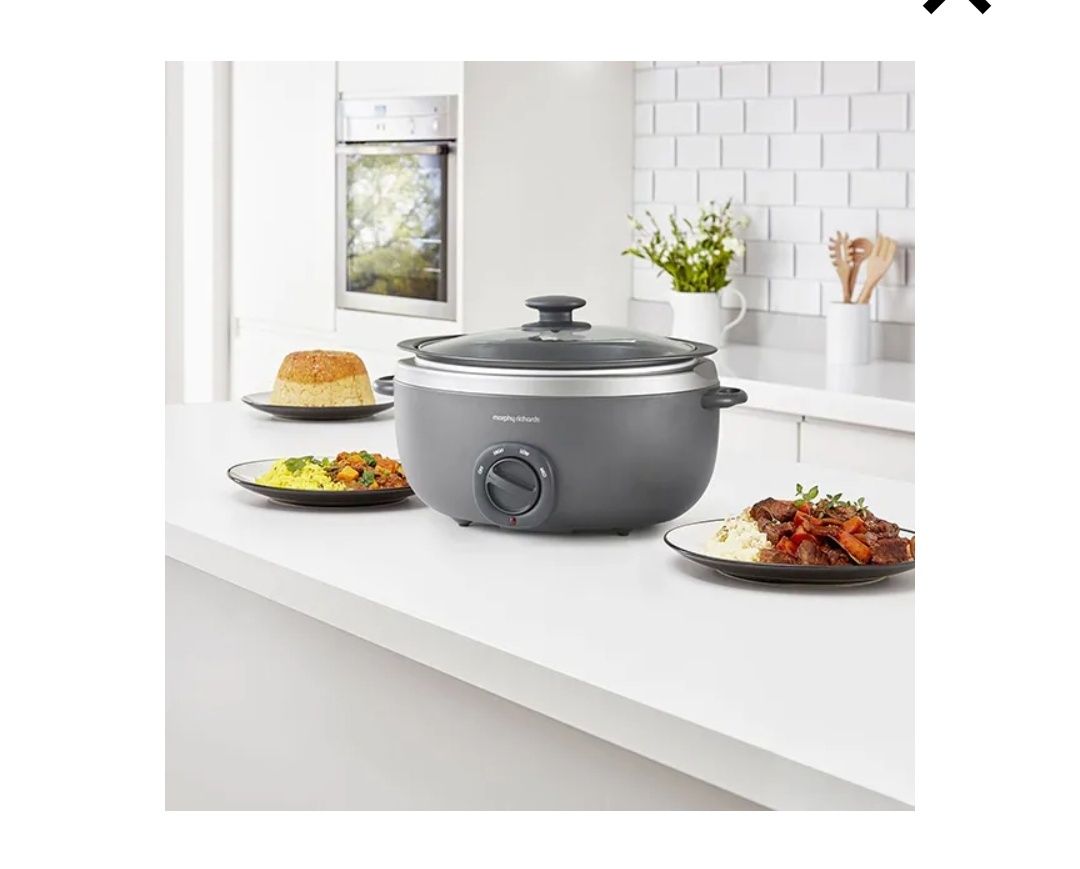 Slow Cooker Morphy Richards Sear and Stew Titanium 6,5 litri, NOU