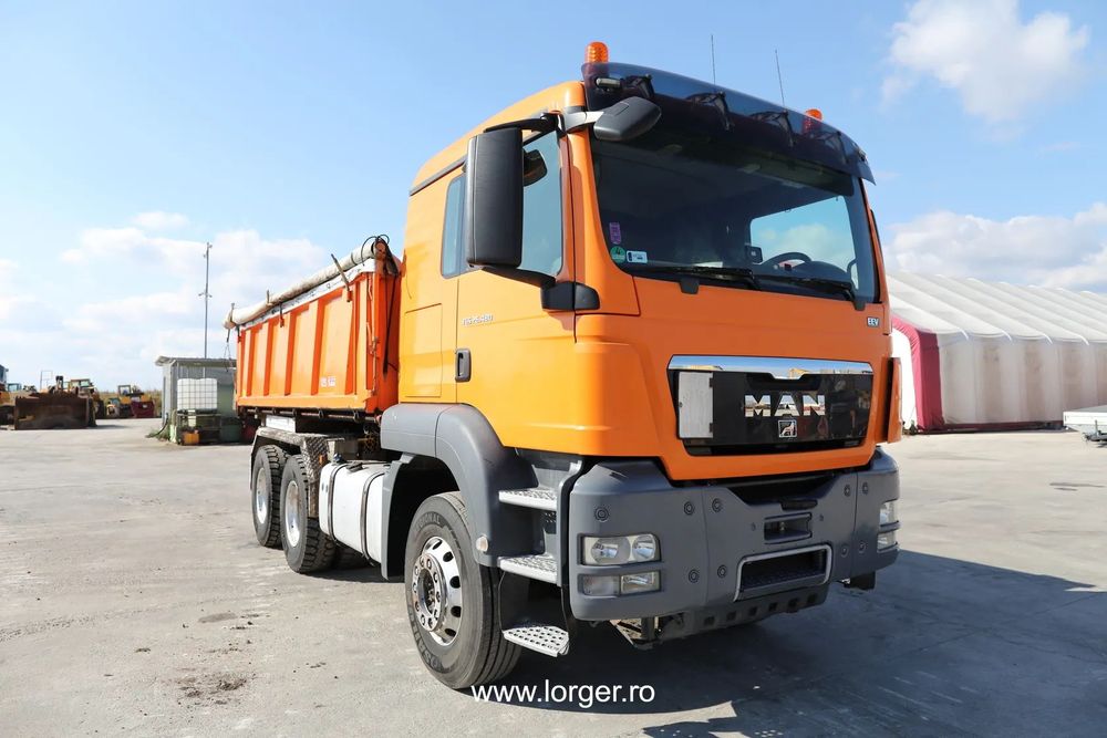 MAN TGS 26.480 6x4 BL / Benă KEMPF Germania Autobasculantă MAN TGS 26.480 6x4 cu Bena KEMPF