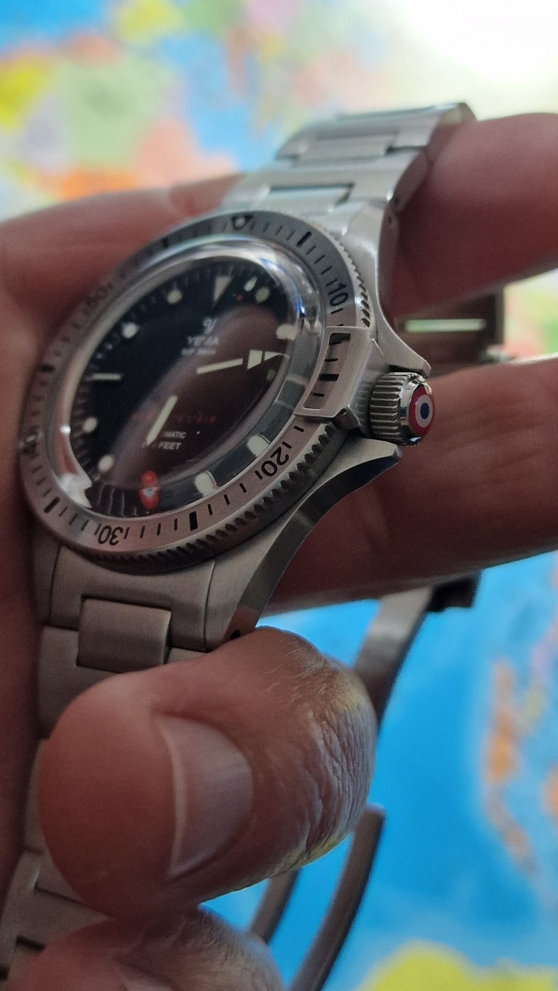 Часовник Yema superman limited French air force automatic diver