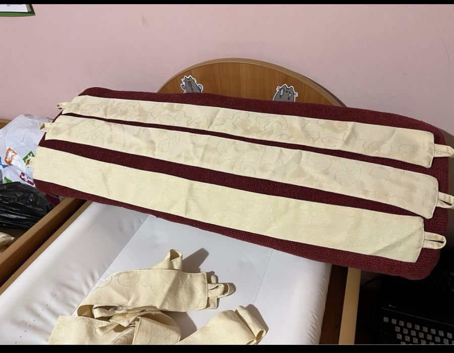 Комплект два броя завеси, цвят светло жълт/шампанско