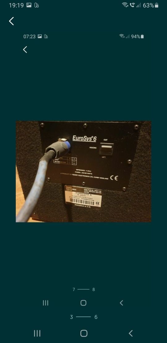 Boxe pasive Peavey Eurosys 6/Yamaha S115V/Yamaha Emx512sc 2x500w