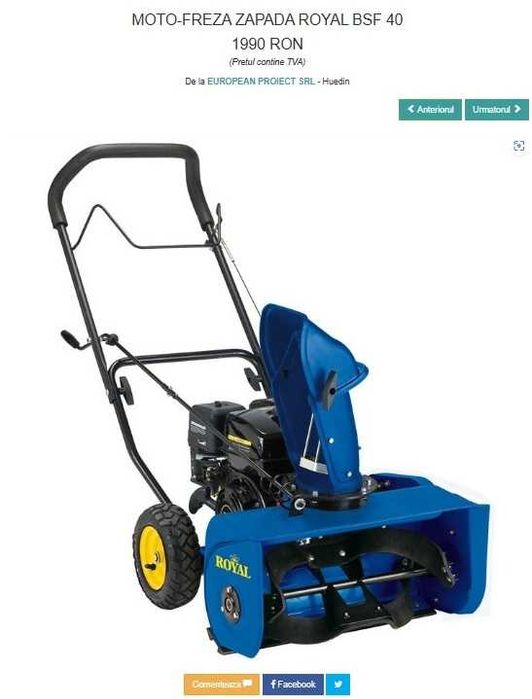 Moto-freza zapada EINHEL BSF 40 - 4,2 CP 180m3/h