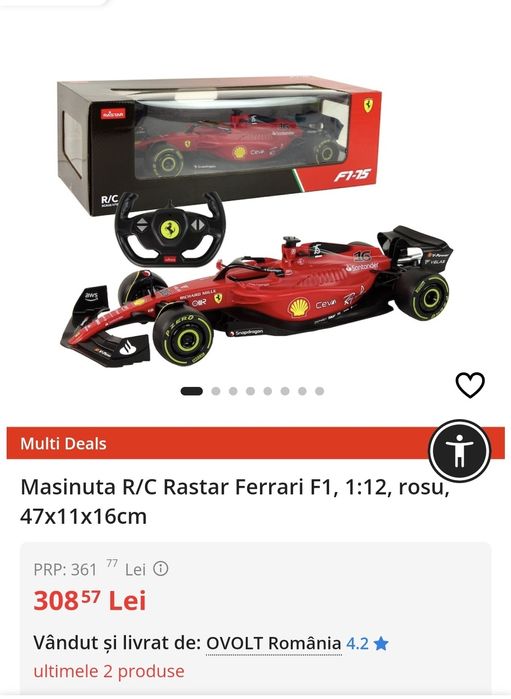 Masinuta R/C Rastar Ferrari F1