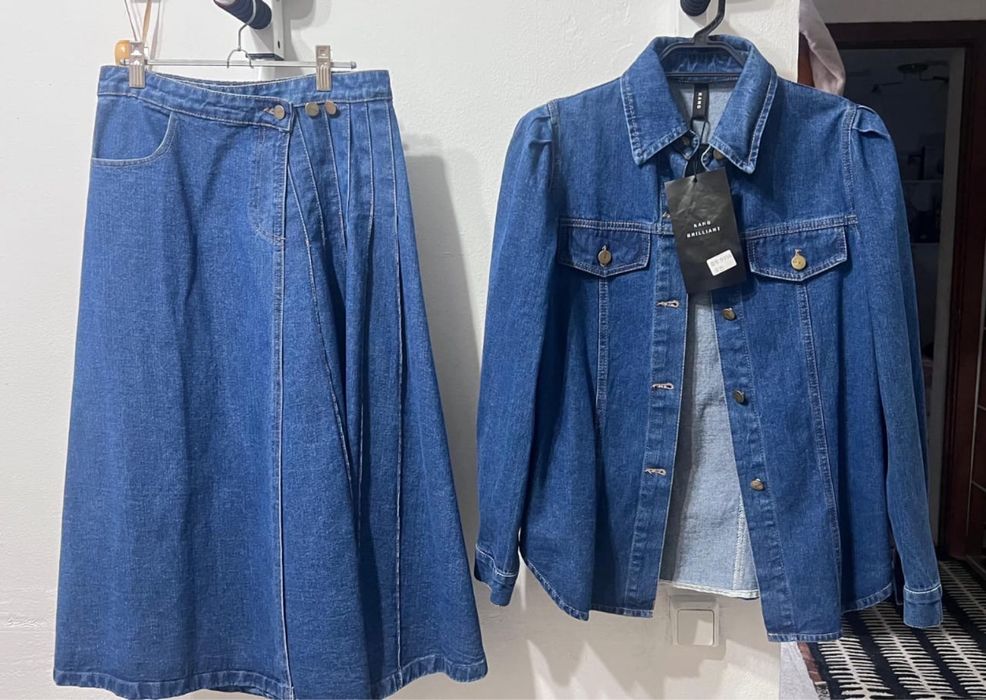 Двойка джинсовая женская новая