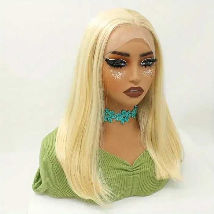 Елегантна руса перука с дантела отпред лейс фронт