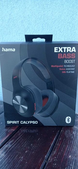 Слушалки Hama Spirit Calypso, Bluetooth, микрофон, Bass Boost, черен