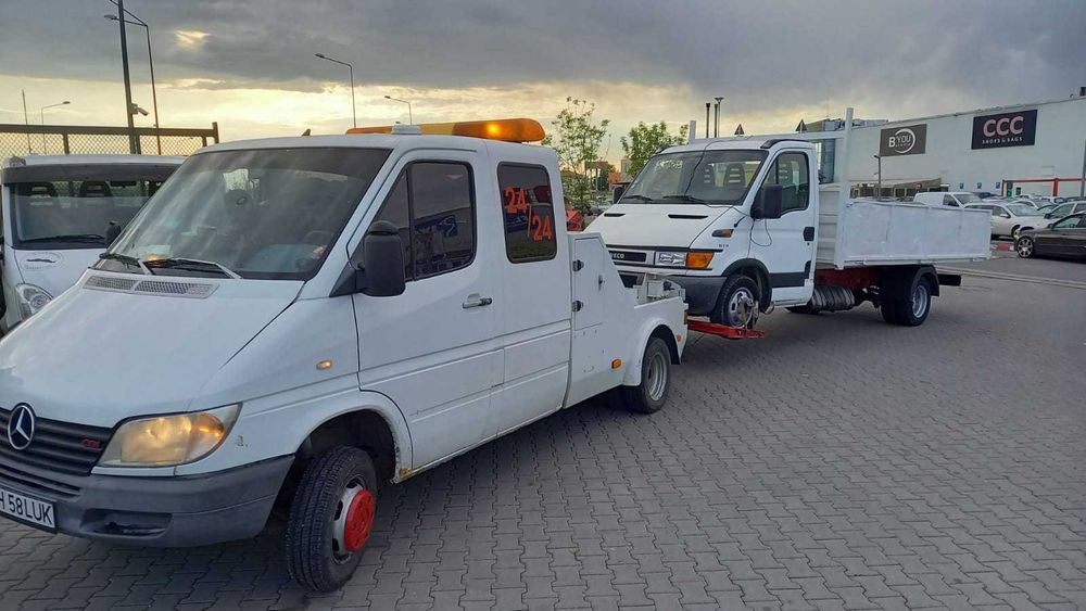 Tractari Auto Platforma Slep Transport Utilaje Grele