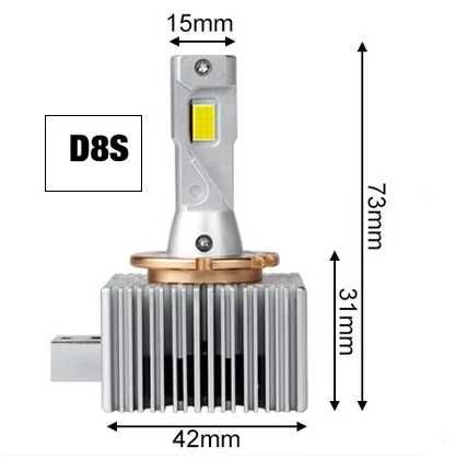 Лед крушки №3657-8 Led-Xenon-D8S -Canbus- D-serie - 2 бр.