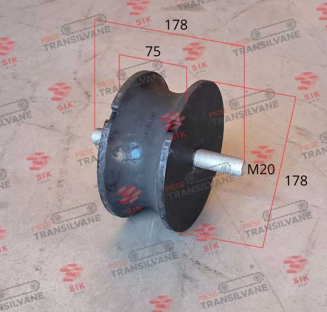 Tampon amortizor cauciuc pentru cilindru compactor Bomag