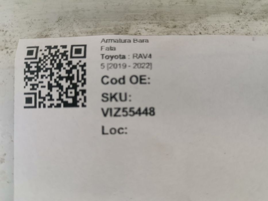 Тойота РАВ4 / Toyota RAV4 Предна броня-армировка, оригинална, в добро